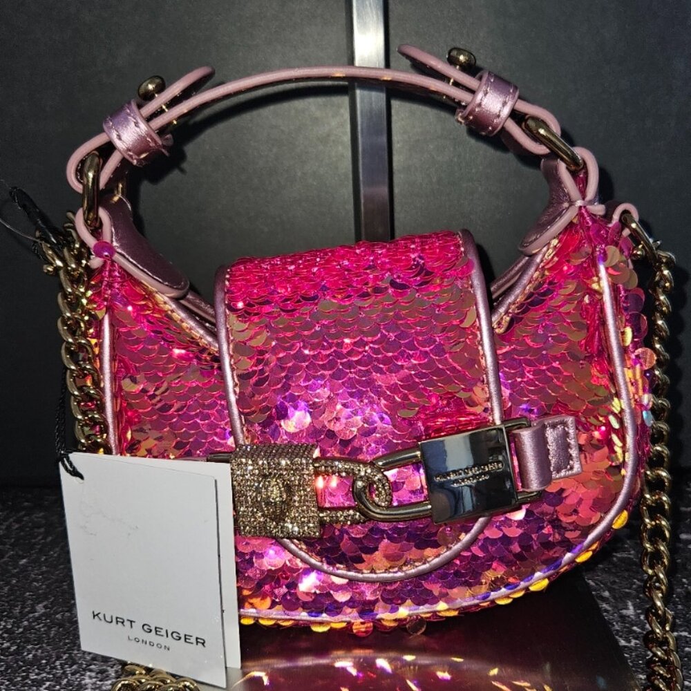 Kurt Geiger London Micro Kingsley Hobo Crossbody Bag (NWT) - Picture 1 of 8